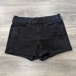 Old Navy Black Distressed Jean Shorts